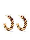 Aurelie Bidermann Liwa Hoop Earrings In Gold