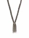 Aurelie Bidermann Miki Long Necklace In Schwarz