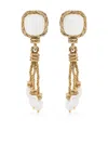 Aurelie Bidermann Miki Mother Of Pearl Clip Earrings In Gold