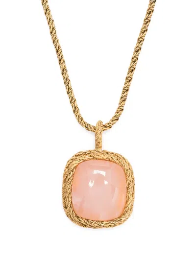 Aurelie Bidermann Miki Quartz Necklace In 金色