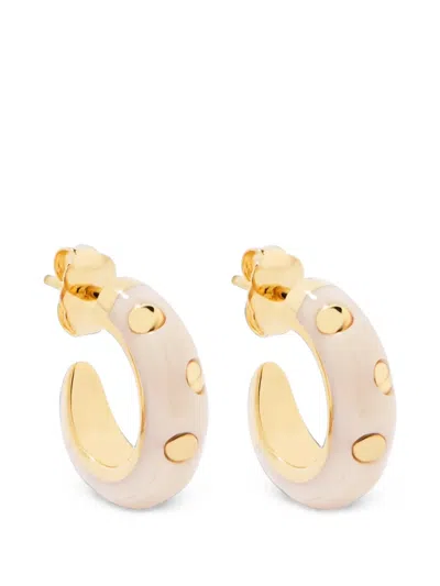 Aurelie Bidermann Mini Caftan Moon Hoop Earrings In Gold