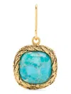 Aurelie Bidermann Mini Miki Turquoise Charm In Gold