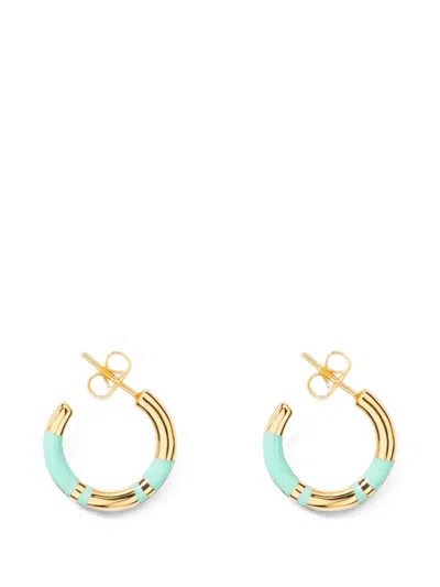 Aurelie Bidermann Mini Positano Hoop Earrings In Gold