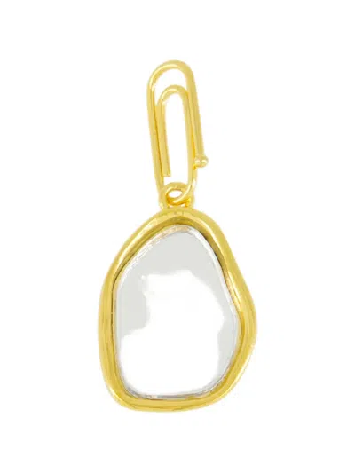 Aurelie Bidermann Mirror Charm Necklace In Gold