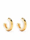 Aurelie Bidermann Nazca 18kt Gold-plated Hoop Earrings In Gold