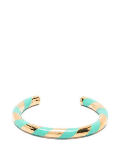 Aurelie Bidermann Positano Striped Bracelet In Blue