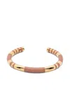 Aurelie Bidermann Positano Striped Bracelet In Gold