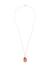 Aurelie Bidermann Shell Necklace In Orange