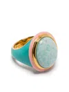 Aurelie Bidermann Tabarin Amazonite Ring In Blue