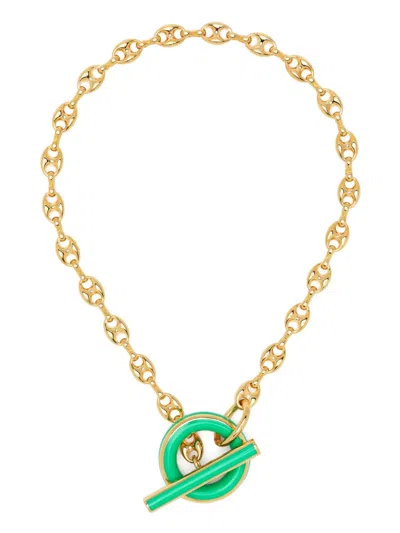 Aurelie Bidermann Tarsila Necklace In Green