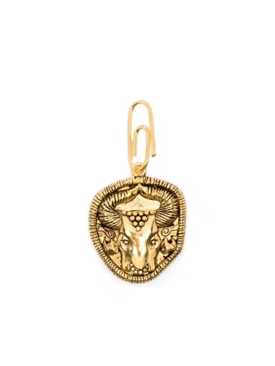 Aurelie Bidermann Taurus Zodiac Charm In Gold