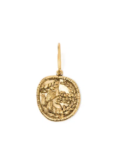 Aurelie Bidermann Virgo Zodiac Charm In Gold