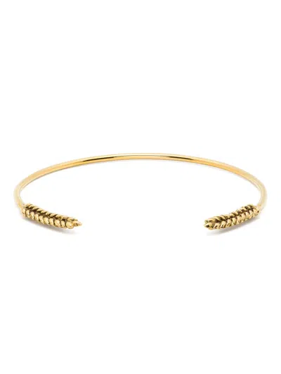 Aurelie Bidermann Wheat Open Necklace In Gold