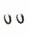 Aurelie Bidermann Women's Diana Earrings In Black In Black