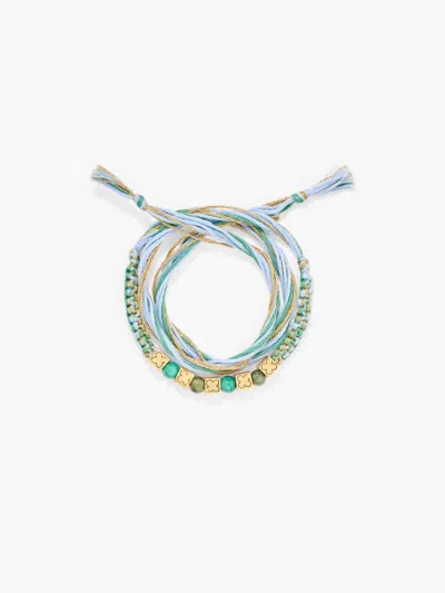 Aurelie Bidermann Women's Honolulu Bracelet In Turquoise Jade Green