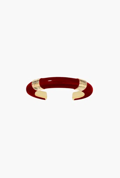 Aurelie Bidermann Women's Katt Bracelet In Bordeaux/ Gold