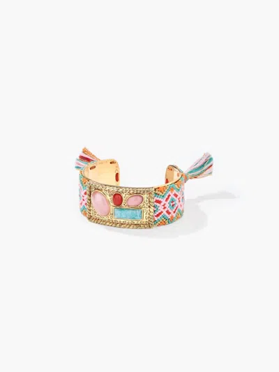 Aurelie Bidermann Women's Malli Cuff Bracelet In Gold/ Amazonite