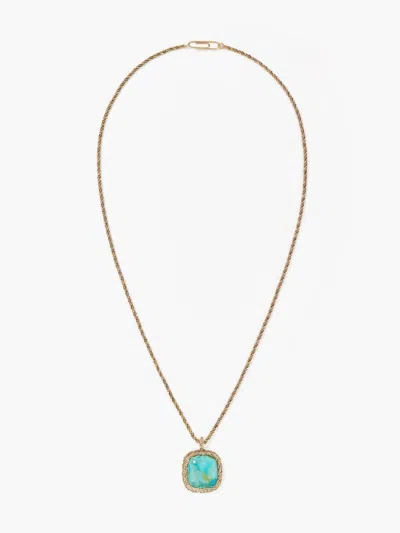 Aurelie Bidermann Women's Miki Long Necklace In Gold/ Turquoise