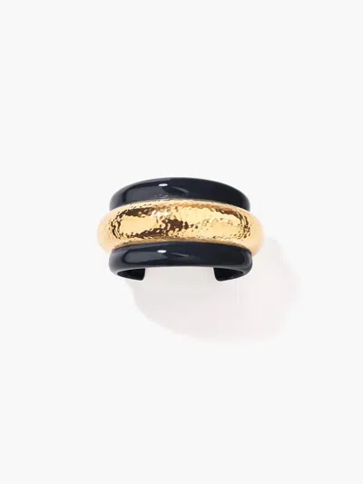 Aurelie Bidermann Women's Nazca Cuff Bracelet In Gold/ Black