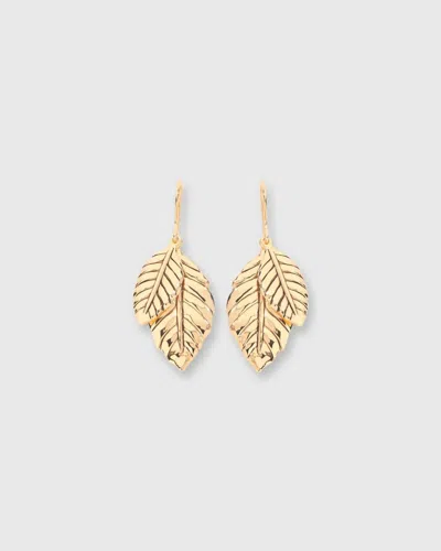 Aurelie Bidermann Women's Rosalinde Rose Leaf Earrings In Gold