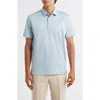 Aurélien Aur1 Solid Cotton Polo In Blue