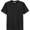 Aurélien Aur1 Solid Cotton T-shirt In Black