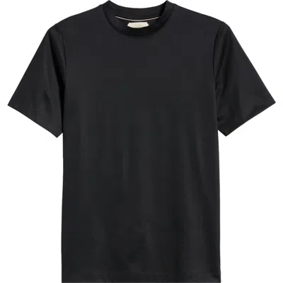 Aurélien Aur1 Solid Cotton T-shirt In Black