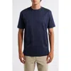 Aurélien Aur1 Solid Cotton T-shirt In Blue