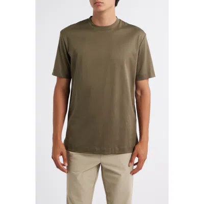 Aurélien Aur1 Solid Cotton T-shirt In Green