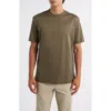 Aurélien Aur1 Solid Cotton T-shirt In Green