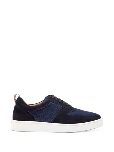 Aurélien Bayside 2.0 Suede-panelled Sneakers In Blue