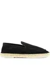 Aurélien Beachside Loafers Suede Espadrilles In Black