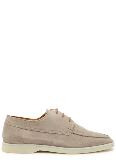 Aurélien Boat Suede Loafers In Neutral