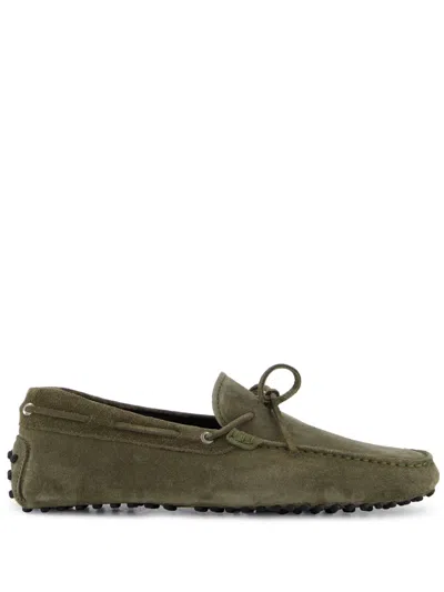 Aurélien Bow-embellished Suede Driving Shoes