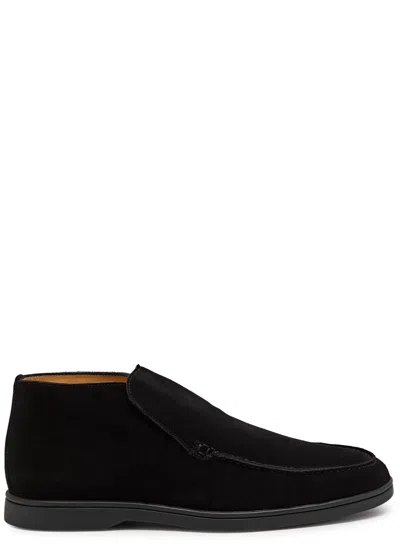 Aurélien City Suede Loafers In Black