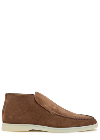 Aurélien City Suede Loafers In Brown