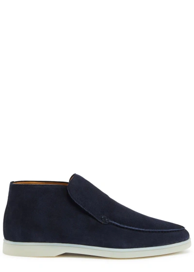 Aurélien City Suede Loafers In Navy