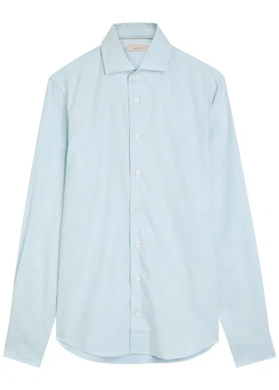 Aurélien Cotton-blend Shirt In Blue
