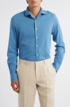 Aurélien Denim Button-up Shirt In Blue