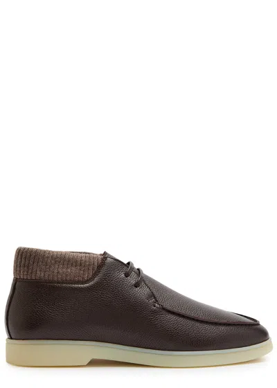 Aurélien Desert Grained Leather Boots