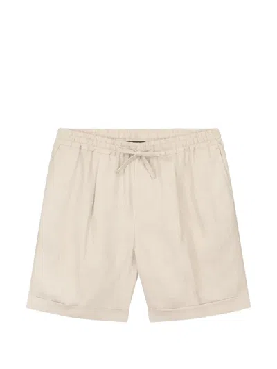 Aurélien Drawstring Pleated Shorts In Neutral