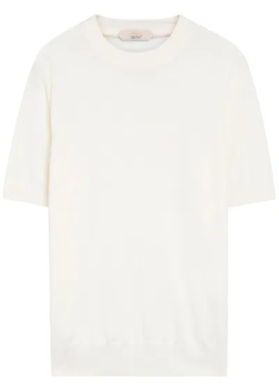 Aurélien Knit Merino Wool T-shirt In White