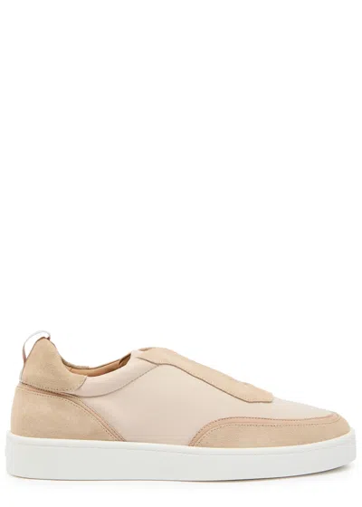 Aurélien Leisure Panelled Suede Sneakers In Neutral