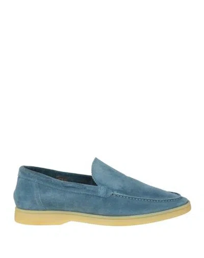 Aurélien Man Loafers Slate Blue Size 7 Leather