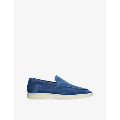 Aurélien Mens Blue Yacht Suede Loafers Eur 45 / 11 Uk