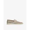 Aurélien Mens Grey/light Yacht Suede Loafers Eur 45 / 11 Uk