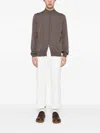 Aurélien Merino Zipper Cardigan In Gray