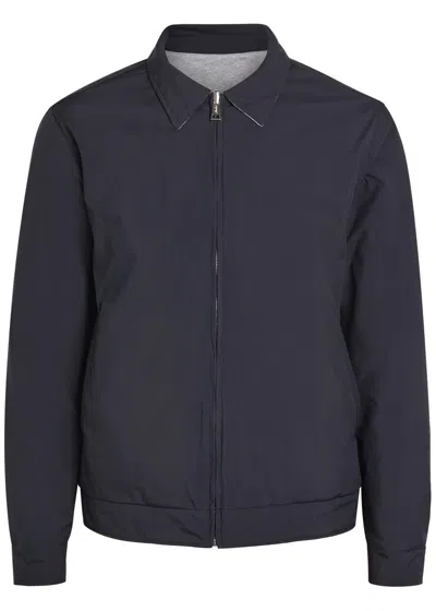 Aurélien Quilted Reversible Shell Jacket In Blue