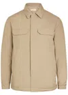 Aurélien Button Flap Pocket Jacket In Brown
