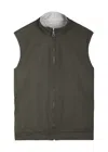 Aurélien Resort Reversible Shell Gilet In Anthracite